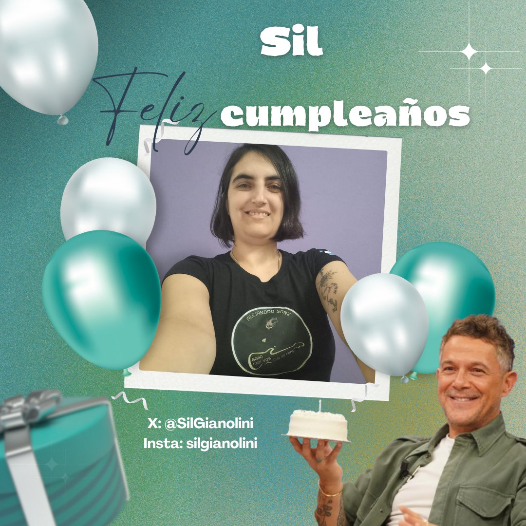 bailoconvosok's tweet photo. Hoy cumple años nuestra socia @silgianolini

Deseamos que pases un muy bonito día , somos muy felices de tenerte en nuestro hermoso Club. Te queremos!! @alejandrosanz súmate al saludo 🎂🎂🎂

#CumpleañosSanzero #Fams #BailoConVos #FelizCumple #CumpleSociasBailo https://t.co/v8GRi1kxQo