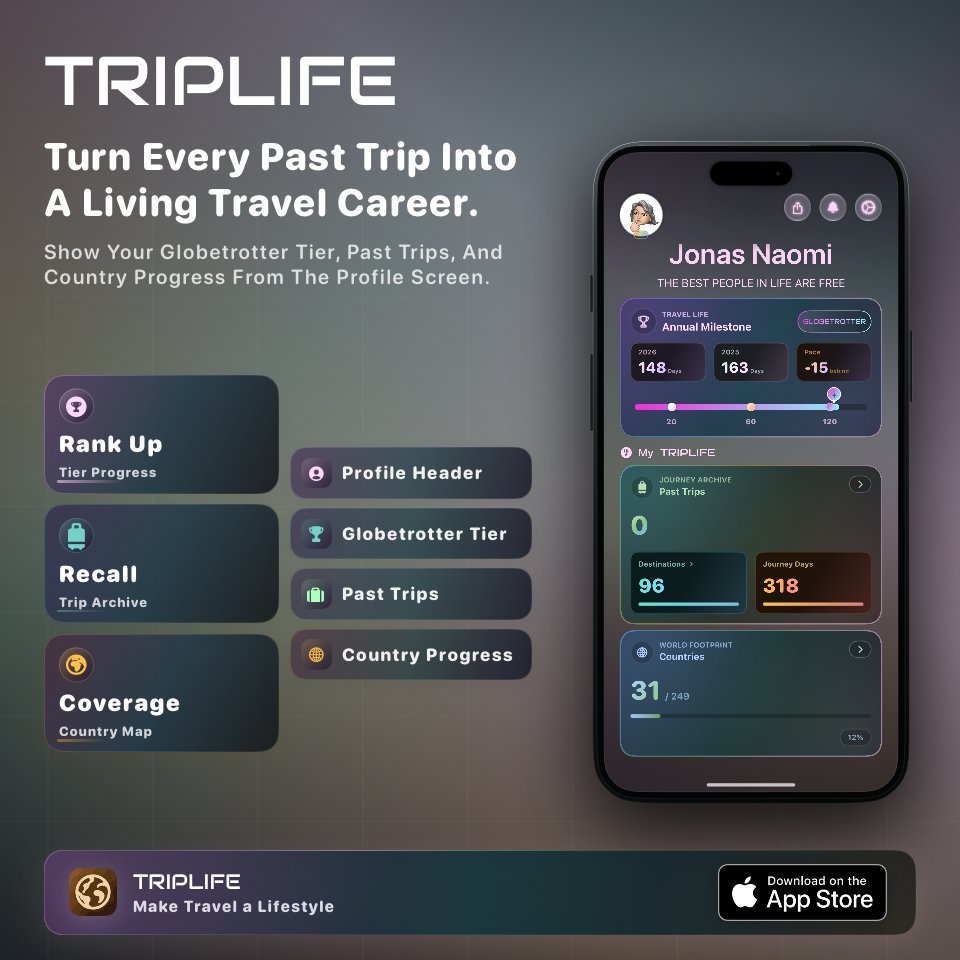 triplife_app's tweet photo. Your next trip starts long before takeoff.

It begins with the places you save, the route you shape, and the details you need when it’s time to go.

TripLife keeps the journey together — before, during, and after the trip.

https://t.co/R2lAI0GkDU

#TripPlanning #TripLife https://t.co/gKv1RAsbD6