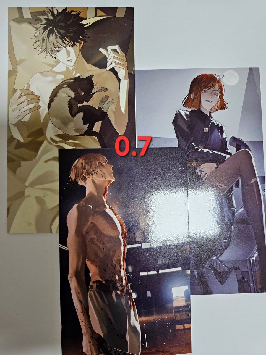 milk30607's tweet photo. 주술회전 후시구로 메구미 쿠기사키 노바라 나나미 켄토 굿즈 엽서 일괄 https://t.co/3GEWbQf0GF