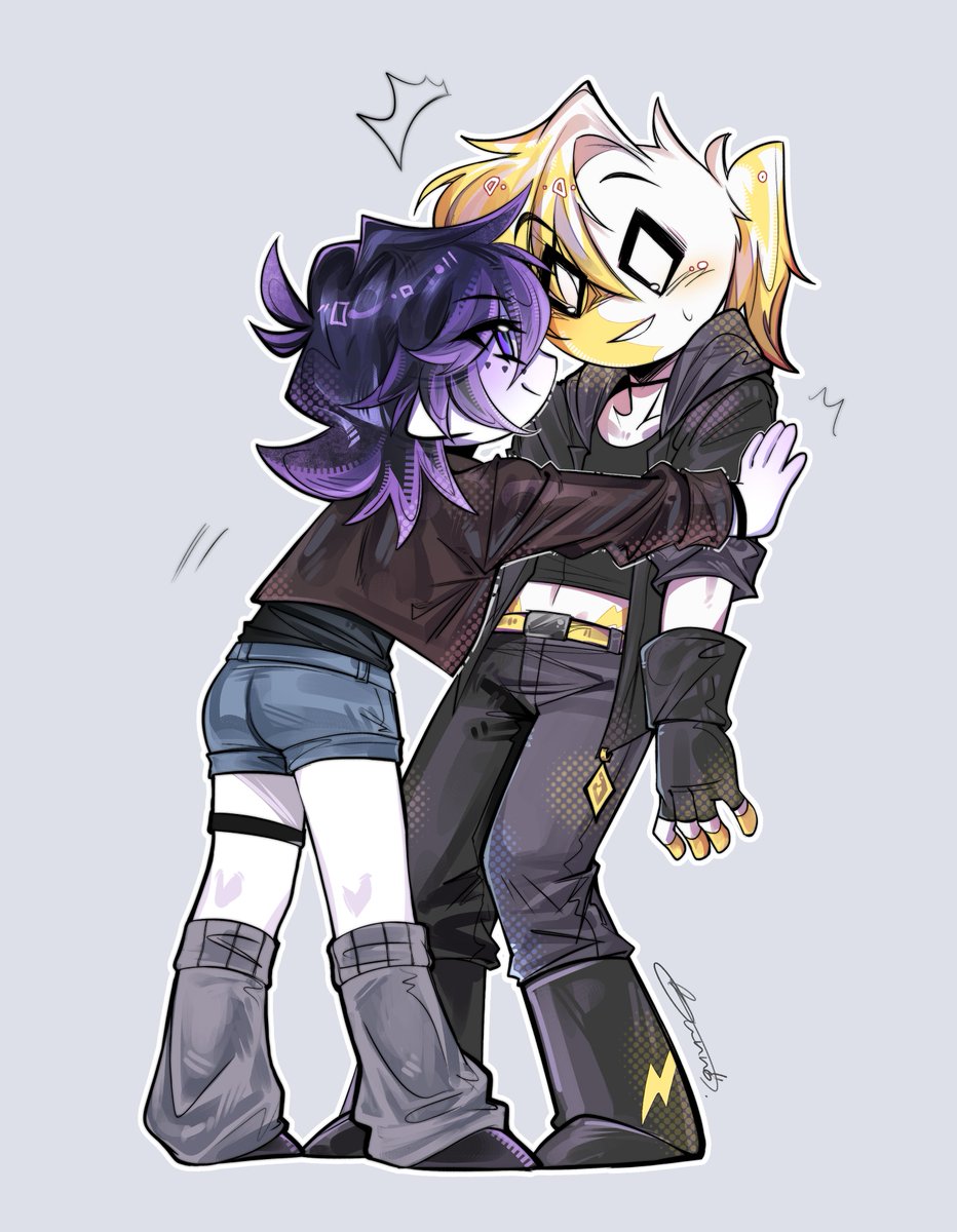 Little_Bunno's tweet photo. Sparkle x Crystal (Gift for @ssLyophilized)💛💜#Br0kenColors https://t.co/lwvllLPjVc