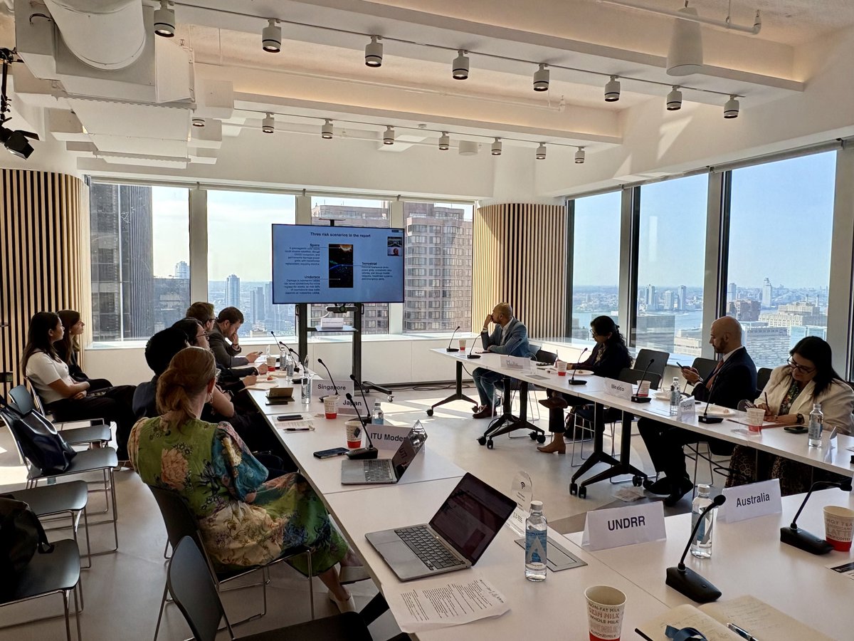 ITUatUNHQ's tweet photo. How can we strengthen resilience in the digital infrastructure that powers our economies and societies? 

At #HLPF2026, @ITU was pleased to co-host a side event with partners on moving from risk awareness to collective action for critical digital infrastructure resilience. https://t.co/eVPQaeQIvS