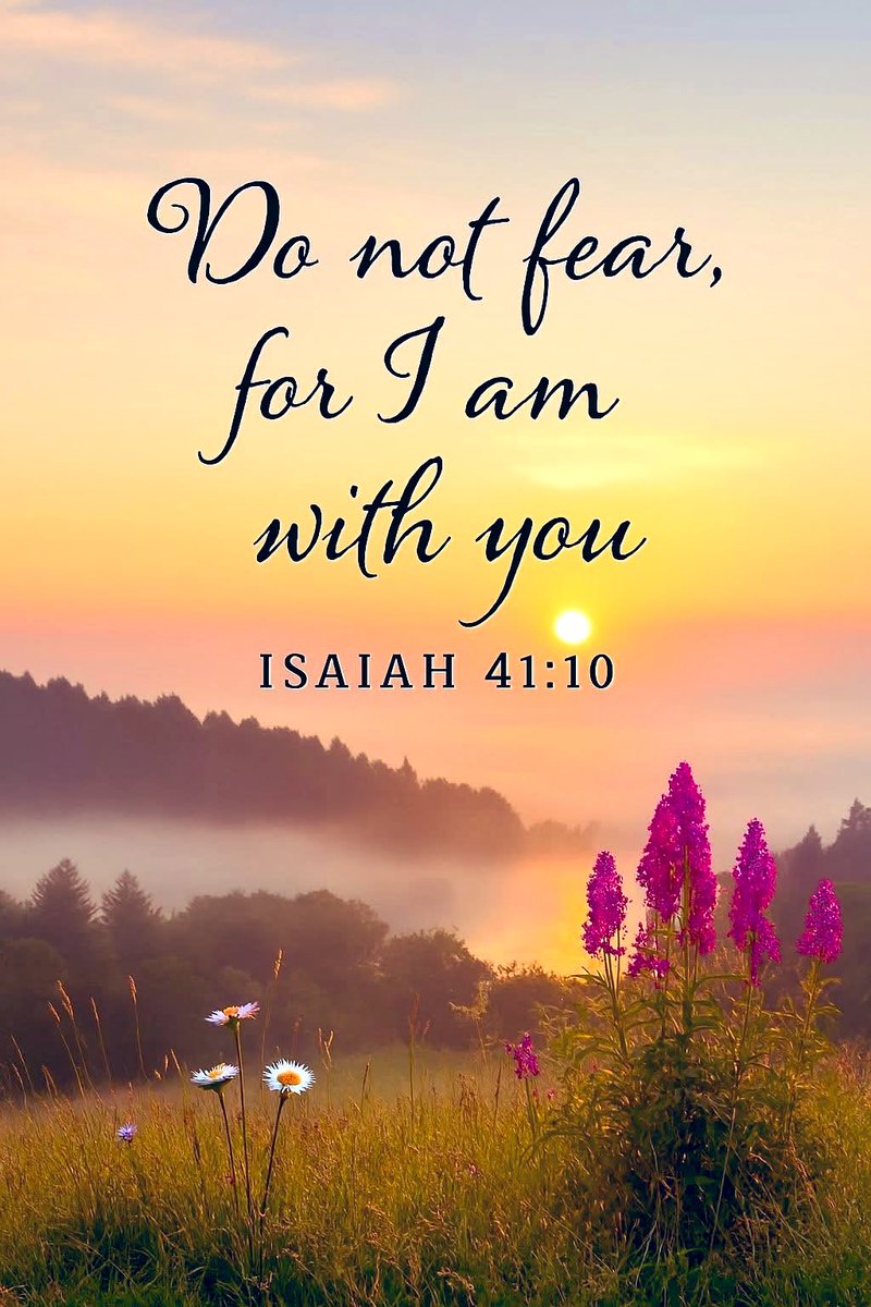 sprec61551's tweet photo. Isaiah 41:10
Fear thou not; for I am with thee: be not dismayed; for I am thy God: I will strengthen thee; yea, I will help thee; yea, I will uphold thee with the right hand of My righteousness. https://t.co/xRFwxQmx4W