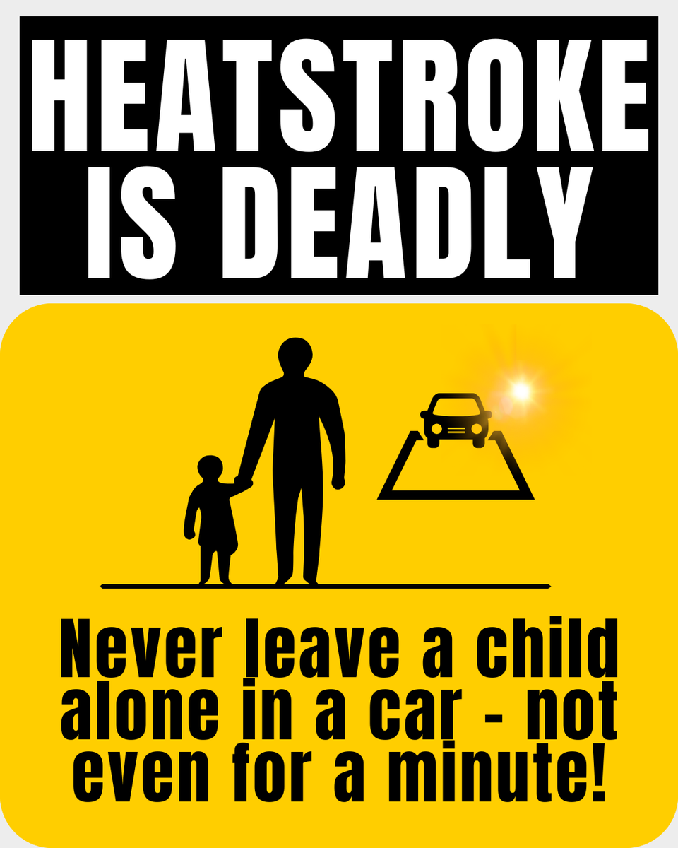NHTSAgov's tweet photo. In the first 10 days of July alone, 3 children have tragically died in hot cars. 💔🌡️

In scorching summer temps, these preventable tragedies can happen in a matter of minutes. 

Parents, remind yourselves that NONE of these factors will keep a child SAFE in a car:
⏱️ Running a "quick" errand
☁️ Parking in the shade
🪟 Leaving the windows cracked

More: https://t.co/30LiSlQDzq
