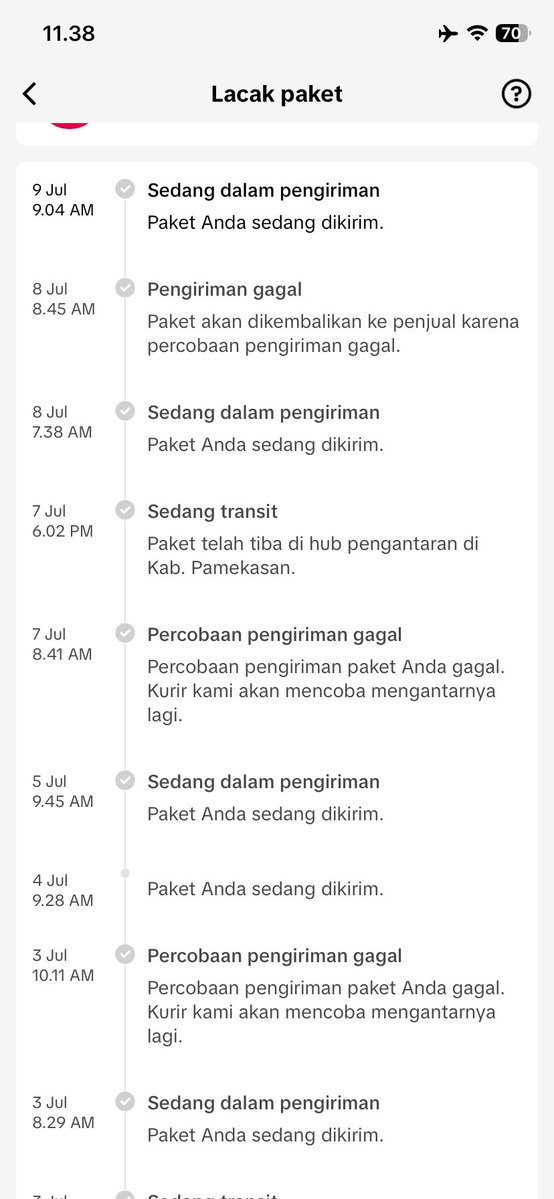 eeesik's tweet photo. ini knp sii @ninjaxpress_id https://t.co/nV5N1mSwv9