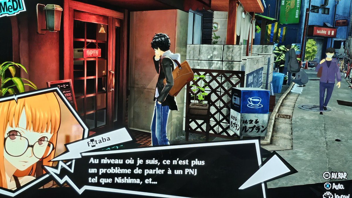 Fatalordi's tweet photo. Mouahaha même le protagoniste est choqué par une telle violence 🤣 #persona https://t.co/HgyBTFeaet
