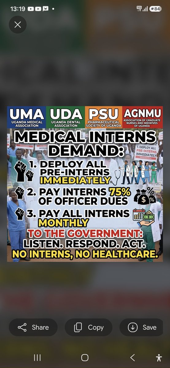 RubabindaJr's tweet photo. Is this asking for too much?
@TheUMAofficial, @PharmacistsUg, @agnmu_Ug, @ugandadental, @FUMI20232024, @OfficialFUMSA
@FUDSA_Uganda and the whole medical profession begs;  'Please Listen, Respond and Act.'

@MinofHealthUG, @DianaAtwine

!!!!!!!PLEASE!!!!!!

THENTE DHILIWO. https://t.co/xKWADm72de