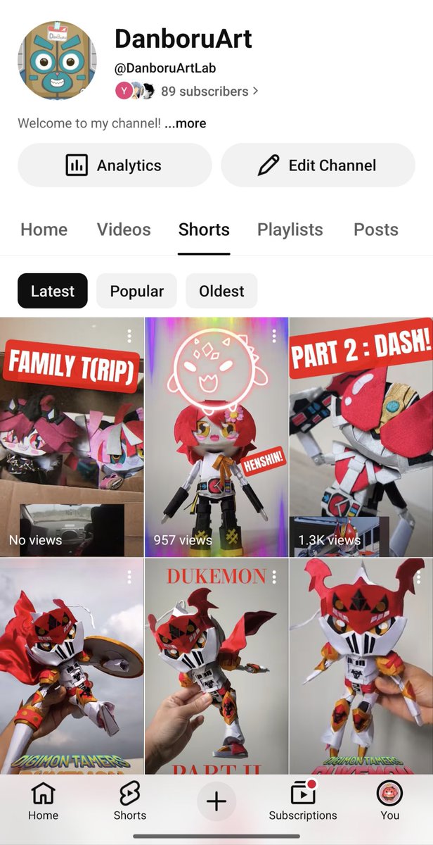 DanBoruArt's tweet photo. Hello! Recently I tried to be more active on YouTube , but I mostly upload shorts for now.😅

You may found other contents that I don't post on X at my YT channel!

Thank you if you paid a visit or decided to subscribe! ✨🙏✨

https://t.co/xQr2RjHmpL https://t.co/VwXJ6xkco3