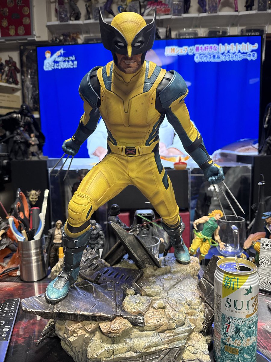 dasuke556's tweet photo. あみあみで70%OFFだった
ironstudios 1/4 ウルヴァリン
���はり1/4の方が1/6より満足度が高い。
フィギュアはデカいほど良い。

アクリルケースはTemuで購入。
ほんまこのサイズのケースが普通に売ってるのが流石やで
Temuはフィギュアケース買うサイトだと思っている https://t.co/VuhST30xl2