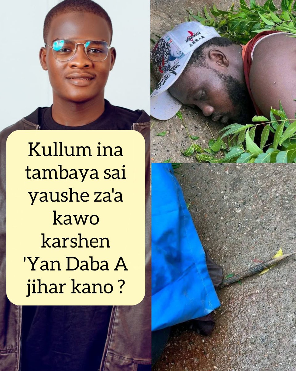 CpOntopNe's tweet photo. Inna lillahi wa inna ilaihi raji'un. 💔

Cikin matuƙar alhini na ci karo da wannan labari a kafafen sada zumunta 

wasu Ƴan Daba sun Kashē Yahaya Mai Indomie, A yankin Kofar Nasarawa, kan titin Zaria Road. Rahotannin sun ce sun ƙwace masa babur tare da raunata shi da makami, kuma daga bisani dai Yahaya ya rasu.

Allah Ya jiƙansa da rahama, Ya gafarta masa kura-kuransa, Ya sanya Aljannatul Firdausi ta zama makomarsa. Allah kuma Ya tona asirin duk waɗanda suka aikata wannan mummunan laifi, Ya ba su hukuncin da ya dace.

Allah Ya tsare mu da iyalanmu daga sharrin masu aikata laifi. Amin.