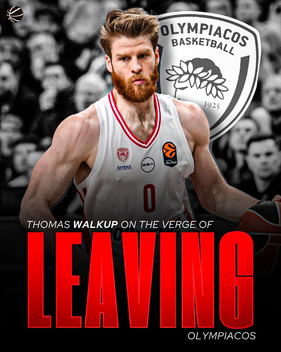 bballmaniacs_'s tweet photo. According to multiple sources, Thomas Walkup is very likely to part ways with Olympiacos after everything that has happened over the past month👀🚨

Apparently, Walkup is seeking a more lucrative contract than Olympiacos is willing to offer, as the club is not prepared to meet his salary demands. It remains to be seen whether his next team will be willing to pay the buyout clause that Olympiacos is expected to set in order to release him from his contract🤔

#olympiacosbc #walkup #paobc #euroleague #dubai #greece