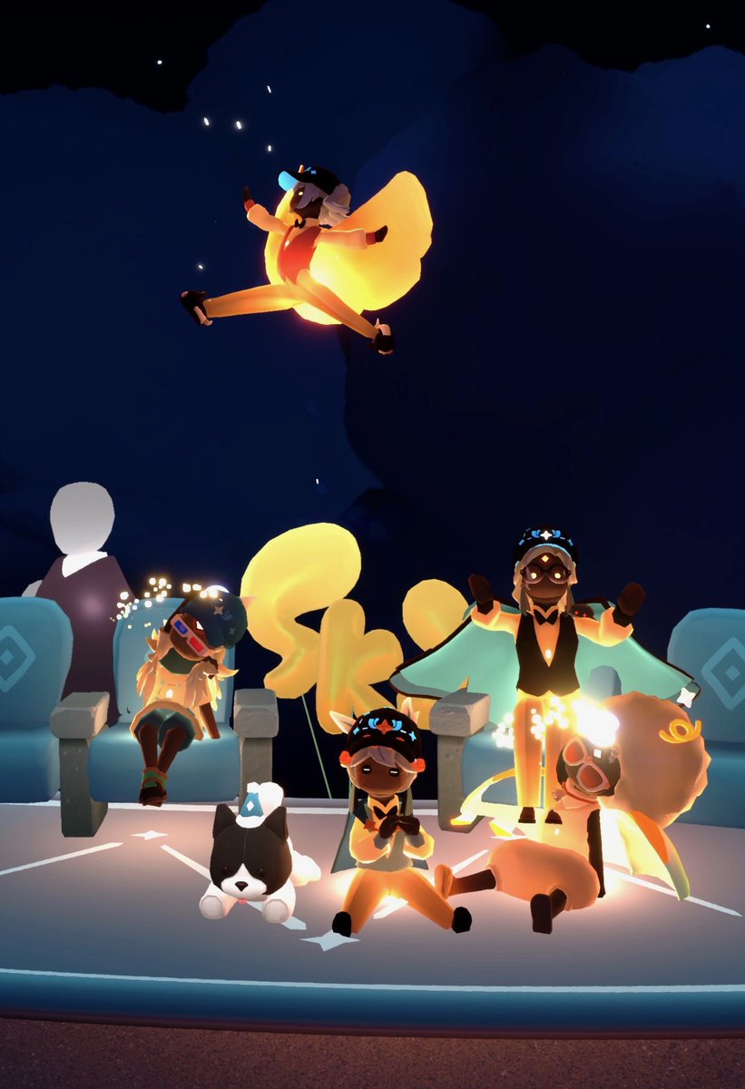 satoCOTL's tweet photo. Celebrating my 2nd + Sky’s 7th Anniversary with friends🎉🕺 sky始めて2年、周年イベントも重なりお祝いムード!!

#SkyCreatorSpace #Sky7thAnniversary #SkySweeps #thatskygame #sky星を紡ぐ子どもたち https://t.co/J2tSJbqW6g