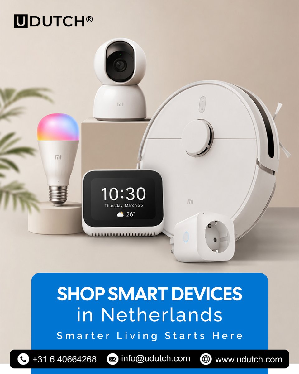 udutch_'s tweet photo. Looking to Shop #Smart_Devices in Netherlands? @udutch_ brings you innovative gadgets, smart home solutions &amp; cutting-edge technology at affordable prices. Whether for work, entertainment or everyday convenience, Shop Smart Devices in Netherlands with UDUTCH and enjoy a smarter. https://t.co/Gkl2T30tQv
