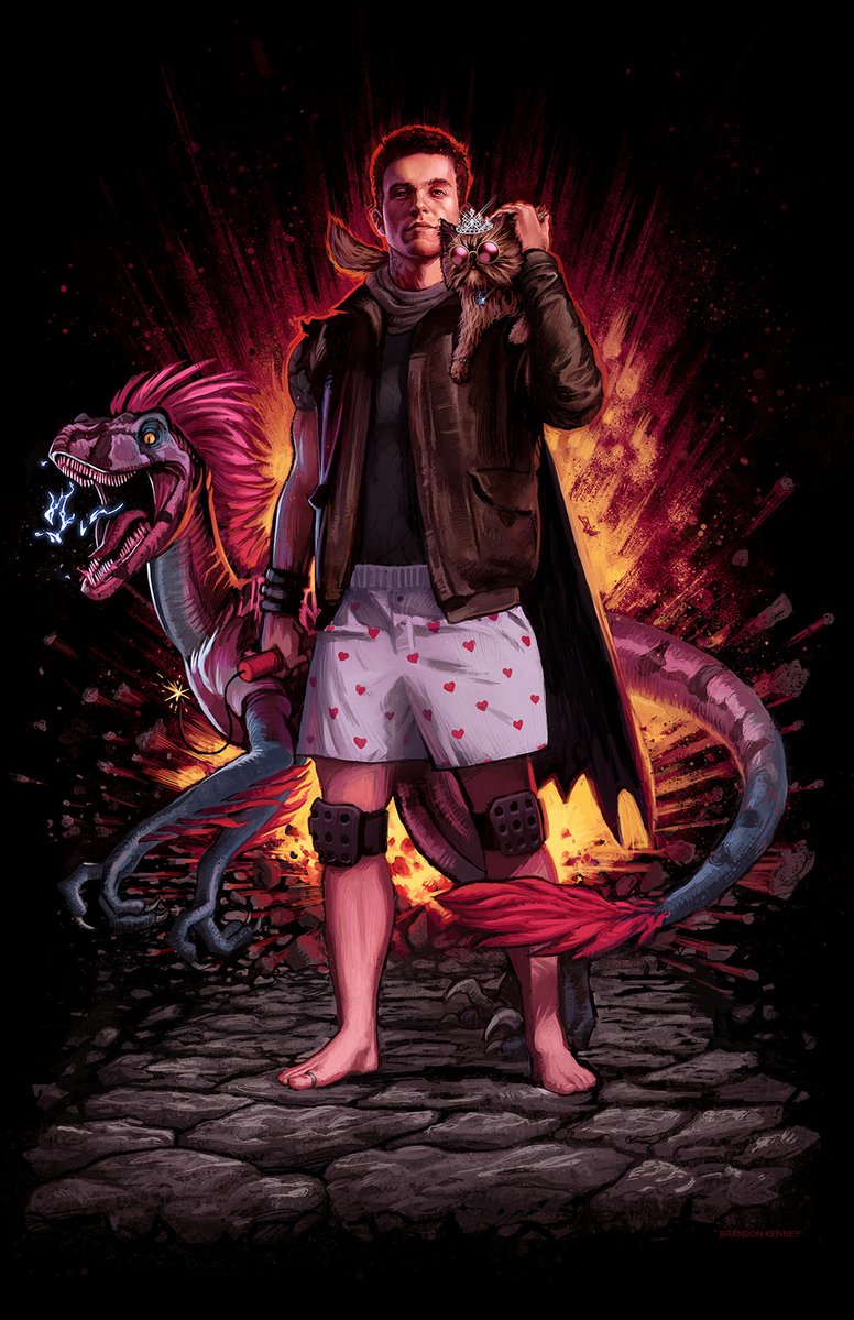 SD_Comic_Con's tweet photo. Goddammit, Donut! Pick up this #DCC #DungeonCrawlerCarl #SDCC exclusive variant print from Brandon Kenney: https://t.co/eTbOPnjbum https://t.co/sD2ZkyxhvR
