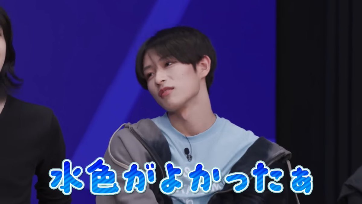 arigato___ryg's tweet photo. もし私がスタッフだったら亮賀にこの顔されたら、んーじゃあ特別に亮賀くんも水色にしよっか！って水色担当2名グループにしてしまっていたと思う。危なかった。 https://t.co/BcN17UmufU