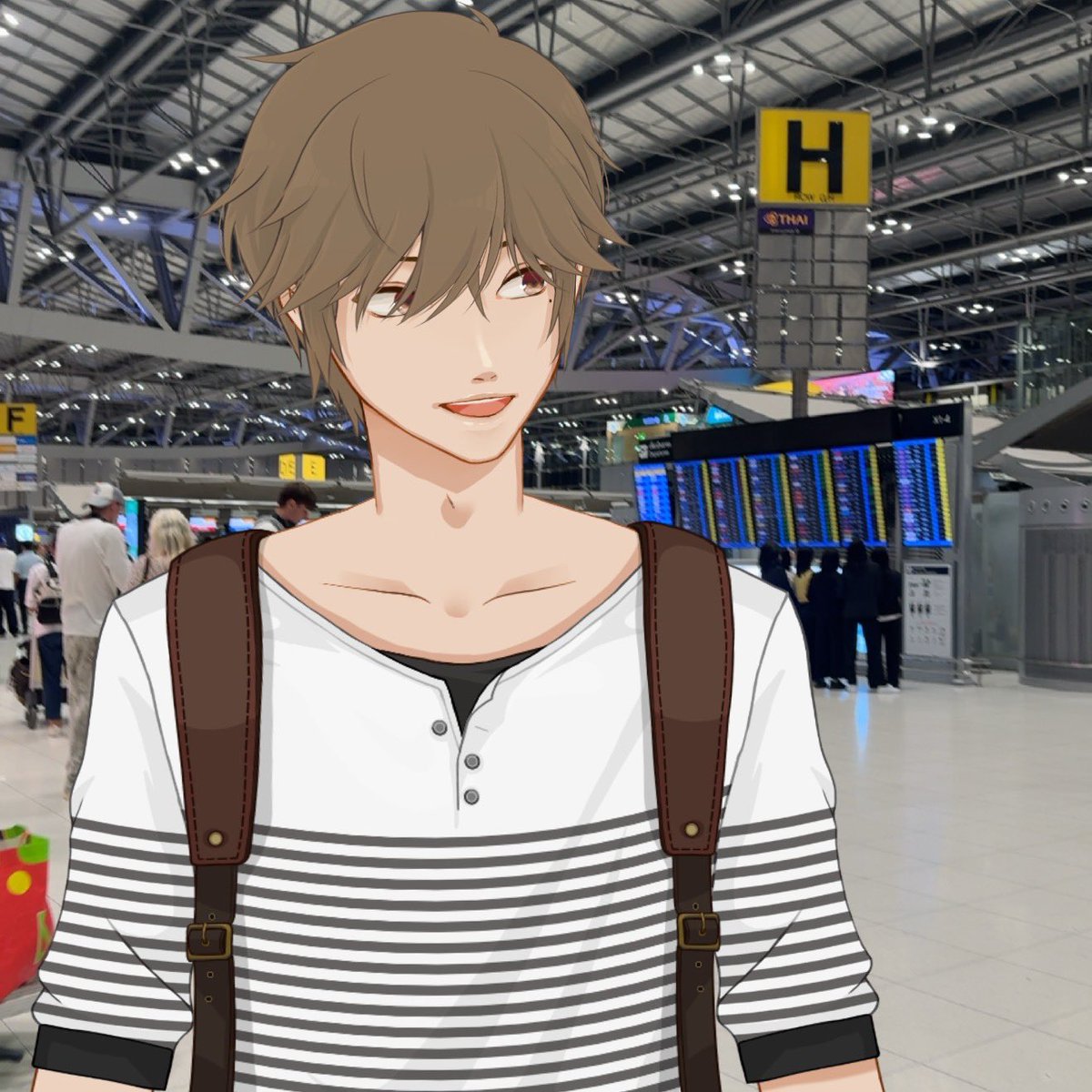 mitsumamesei's tweet photo. 空港でのセイくん https://t.co/VdkCKKM2RK