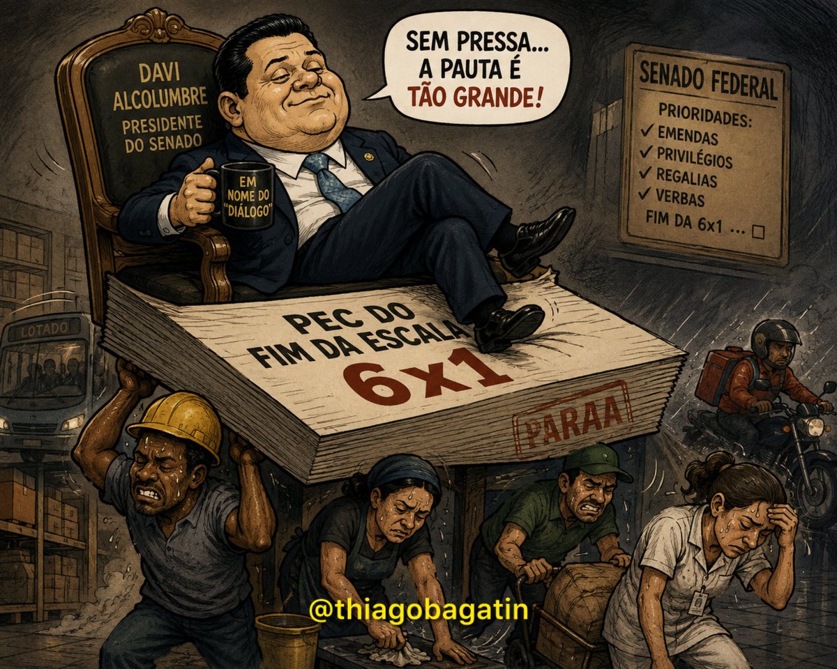 ThiagoBagatin's tweet photo. SAI DE CIMA ALCOLUMBRE
FIM DA ESCALA 6x1 JÁ https://t.co/8k9KFOVcl4