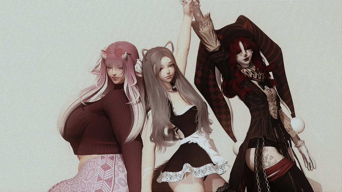 chuuutie's tweet photo. surrounded by cuties ♡
#gposers #ffxivsnaps #vivimods #iPuddinMakeup https://t.co/zlhHuYceUi