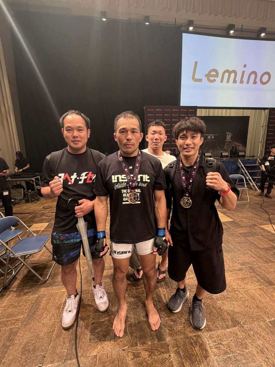 mk1006_MMA's tweet photo. 児山さんも勝ってハッピー💪
＠19810721yk @lemino_shooto 
@torakitayo @yohenamma https://t.co/lnblUqTraT