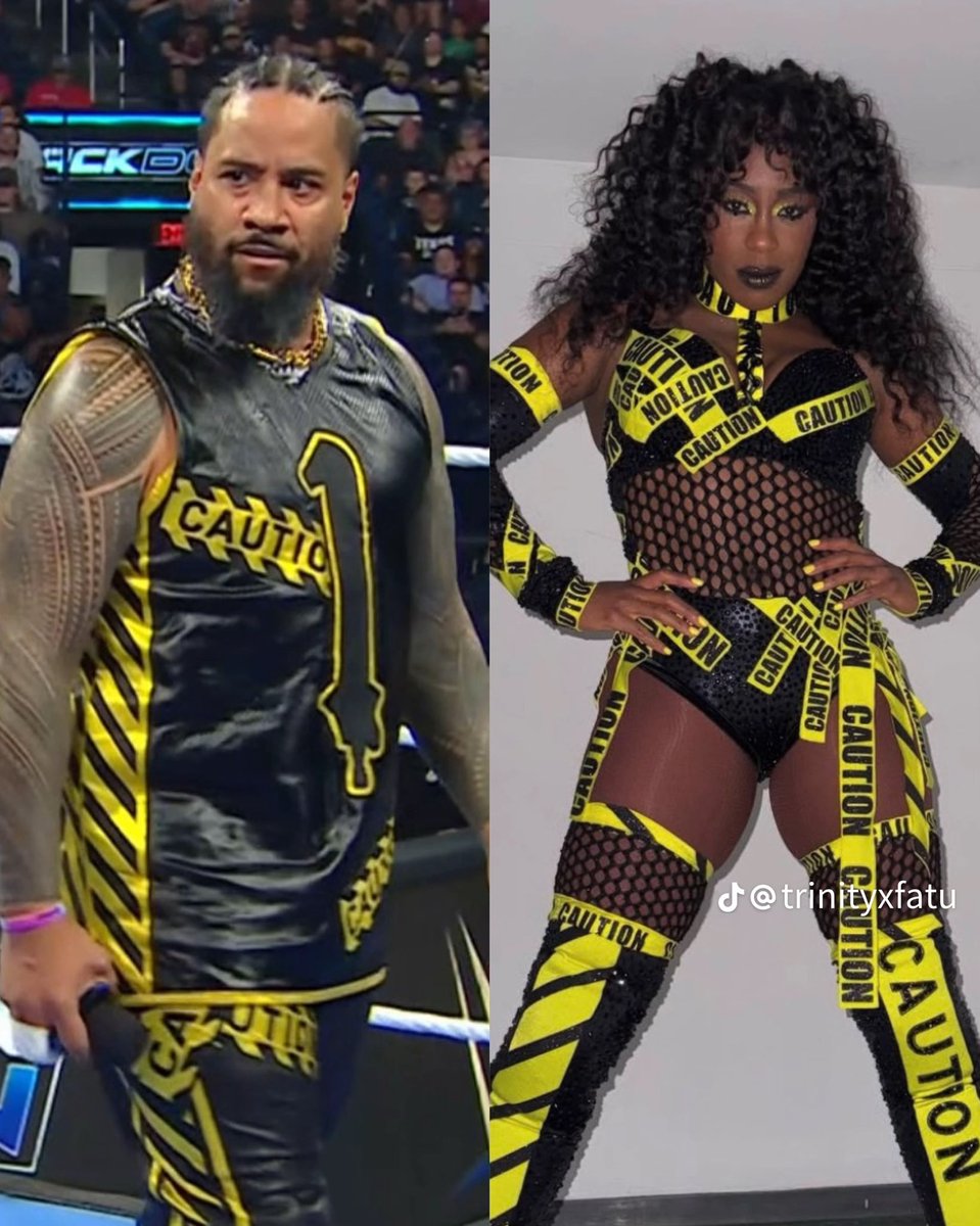 uceyuso253's tweet photo. And the „Husband of the Year Award goes to JIMMY USO!“
Who wore it better, Uce? (I think it‘s Naomi!)😉
#jimmyuso #naomi #wwe #caution #proceedwithcaution
