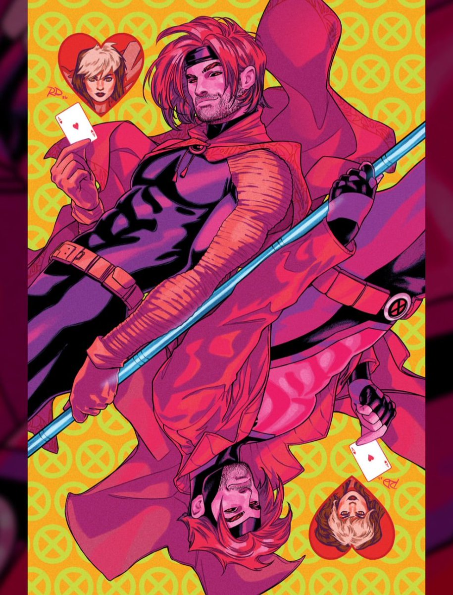 RogueSpotting's tweet photo. Spotted: Variant cover for Gambit Gone #1 shared  by artist Russell Dauterman in stores September 23, 2026. #gambit  #rogue https://t.co/yBdRqbx7p1