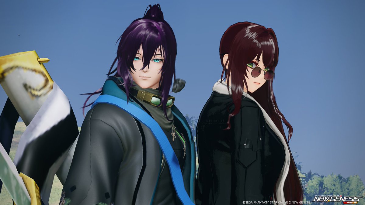 Sacisesuso_PSO2's tweet photo. メインキャラ(右)とサブキャラ(左)で撮影(/・ω・)/　
＃PSO2NGS　＃PSO2NGS_SS https://t.co/0C3eeu3U09