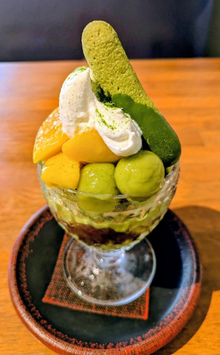 milkweed2007's tweet photo. #珈琲家あさぬま
#抹茶づくしのパフェ ¥1430 https://t.co/c2iRG9xAEf