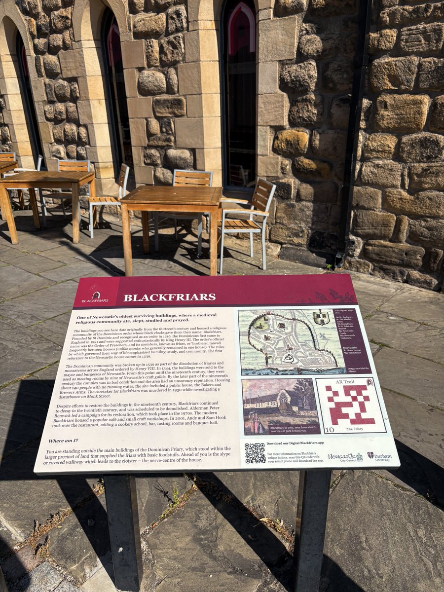 BlackfriarsRest's tweet photo. Did you know you can explore over 780 years of Blackfriars history from your phone? 📱

Our FREE Blackfriars Trail App brings our historic Dominican Friary to life, letting you uncover the stories behind one of Newcastle's most remarkable landmarks. https://t.co/7nH8xlZB1K