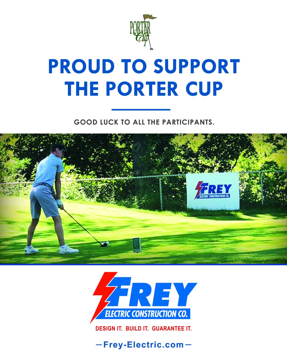 FreyElectric's tweet photo. Frey Electric is proud to be a longtime sponsor of the @PorterCup at @NFCountryClub.⛳

Best of luck to all of this year's participants—we wish you a great week of competition and look forward to another outstanding tournament! https://t.co/Zv7P5LTvTJ