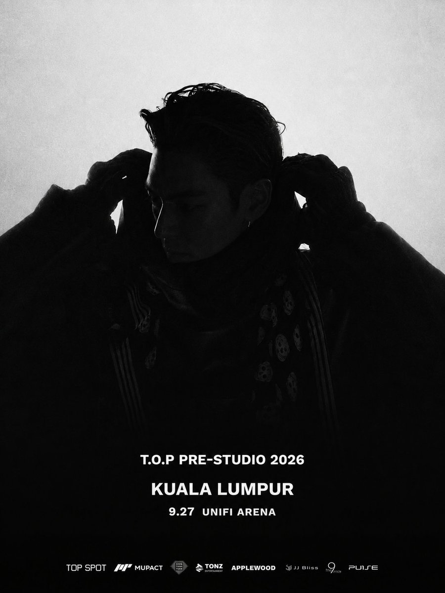 topsx_my's tweet photo. Hi, MALAYSIAN TOPSX! 🇲🇾

We're thrilled to officially launch our X account dedicated to T.O.P's upcoming Pre-Studio Tour 2026 in Kuala Lumpur Fan Support Project. 

Follow us for the latest project updates, donation drives, &amp; event announcements.

#TOP #탑 #최승현 #TTTOP
#TOPinKL https://t.co/vI2h1qyOuK