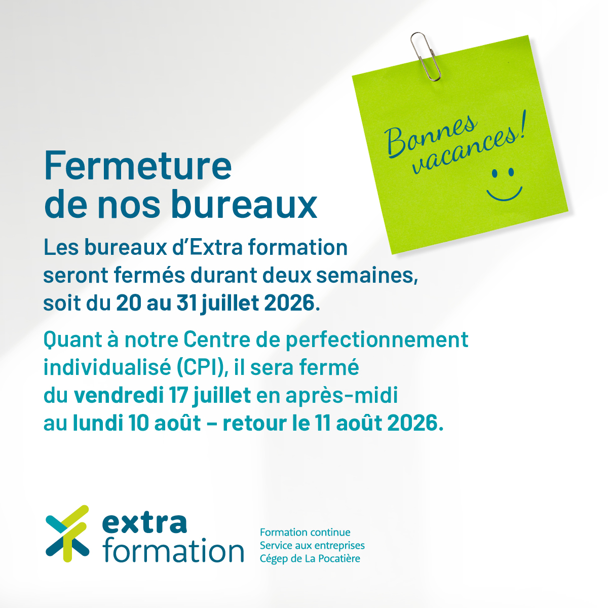 FormContCLP's tweet photo. Profitez de l'été! https://t.co/iG6BVMlgiZ