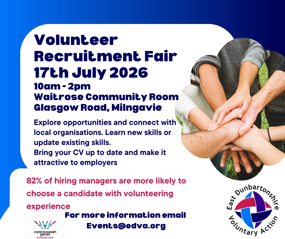 sisonlineorg's tweet photo. 📢 We'll be in Milngavie on Friday 17 July from 10am for the Volunteer Recruitment Fair in the Waitrose Community Room hosted by @EastDunVA 
Come and meet the @sisonlineorg team, learn about our work, and discover how you can support our charity.
See you there! 💙 https://t.co/JoGjyRwkuV