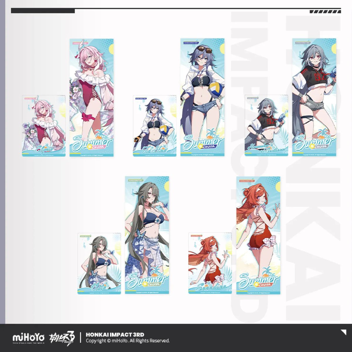 崩壊3rdグッズ更新 2019年轻飘飘咖啡厅系列 復刻 キアナ、芽衣