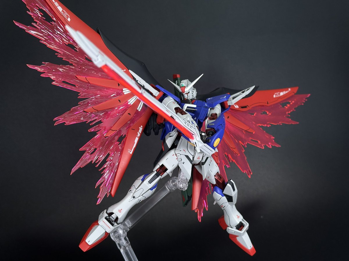 cwc5z's tweet photo. #ガンプラ
過去作
【 HGCE デスティニーガンダムspecⅡ】
･HGを中心にRGの各パーツをミキシング
･脚部を延長
･ラッカー塗料中心にエアブラシ塗装。赤関節はキャンディ塗装
･全身ディテール追加 https://t.co/Grv4HsxTOU