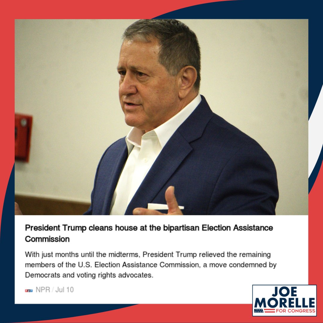 votemorelle's tweet photo. Last week, Donald Trump made another attempt to politicize our elections ahead of the midterms.

As the top Democrat on the House Administration Committee, I'm working to stop efforts to interfere with our elections. Free, fair, and secure elections are worth fighting for. https://t.co/Wud96WDx6A