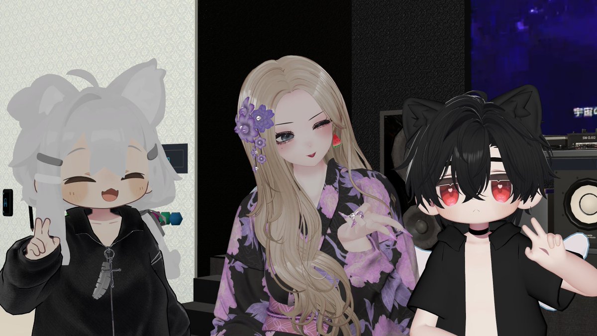 Kiroro_02's tweet photo. 3回目の訪問、楽しかったです。相変わらず日本語はまだ難しいですね。#VRC_GALaxy https://t.co/EkNC15hwN1