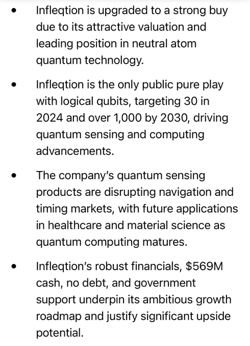 firedog8423's tweet photo. $INFQ is betting on:

⚛️ Neutral Atom Quantum Technology

⚛️ Quantum Sensing

⚛️ Future Computing

Available with:

💰 $569M Cash

🚫 Zero Debt

After AI, quantum mechanics may become the next major technological trend.

$INFQ 👀 https://t.co/VQabumTaTb