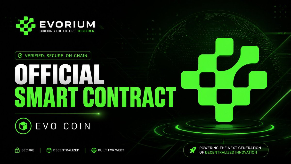 EvoriumNetwork's tweet photo. The official Evorium contract address is:

0xb12fec6ffe8a285c32631723f274585a689edce6

Trading will open on PancakeSwap at 14:00 UTC.

Please verify the contract address carefully and rely only on information shared https://t.co/TYY6N562Js