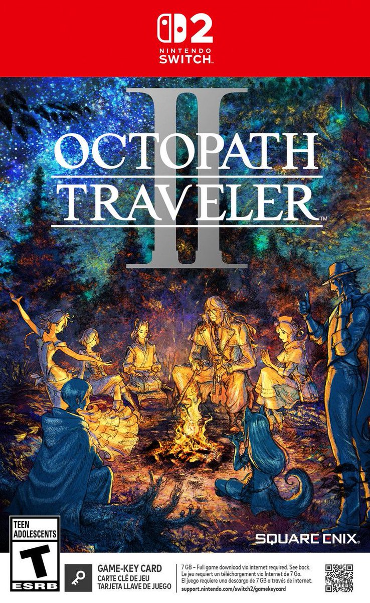 Wario64's tweet photo. Octopath Traveler I &amp; II (Switch 2 KC) up for preorder at Square Enix Store ($59.99 each)

I https://t.co/SMU2l5AAIX 
II https://t.co/tVTC15dp1G 

-4GB/7GB
-no upgrade path
-no save data transfer between Switch 1 &amp; 2 versions https://t.co/OjngnyAGA9