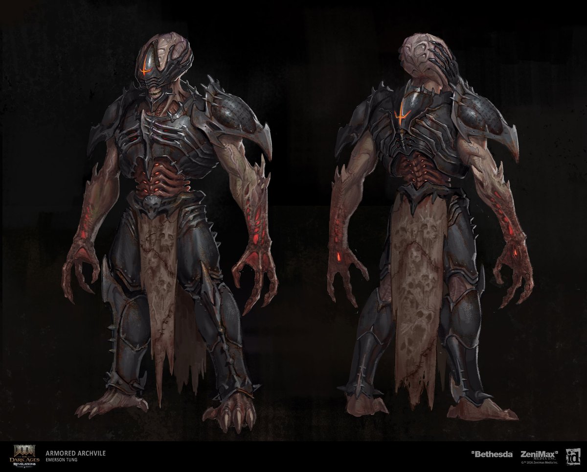 emersontung's tweet photo. Concept art I made of the Archvile and Armored Archvile, done for DOOM: The Dark Ages | Revelations DLC.
#doom #doomthedarkages #idsoftware https://t.co/3InbNqt4ZK
