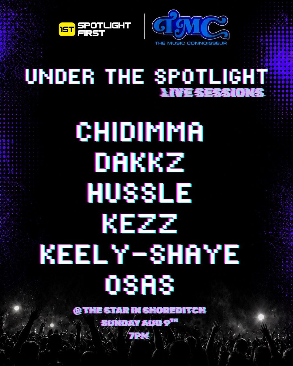 MusicConnoisseu's tweet photo. 🚨 UNDER THE SPOTLIGHT W/ TMC

📆 9TH AUGUST 2026

👤 OSAS 

It’s only right we had OSAS perform live on the 9th, a night for incredible talent and intimate performances 👏🏾

Bringing his blend of Afrobeats, R&amp;B and UK influences to the stage 🇳🇬🇬🇧 SMOOTH

https://t.co/Giy5wSUEFM https://t.co/CWydCIrCJI