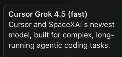 HashemGA's tweet photo. CursorGrokSpaceXTwitterAgenticAI 🤪 https://t.co/xzrKRiplg9