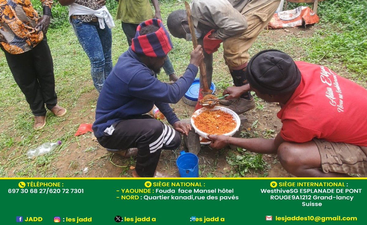 lesjadd's tweet photo. À Ndokok (Edéa), 30 agriculteurs ont été formés par JADD, avec l’appui de @CameroonEcology , à la production de #biofertilisants et #biopesticides . Une étape concrète vers une #agriculture plus résiliente, durable et rentable. 🌱
🇨🇲 #JADD #Agroécologie #AgricultureDurable https://t.co/166kHjhVjZ