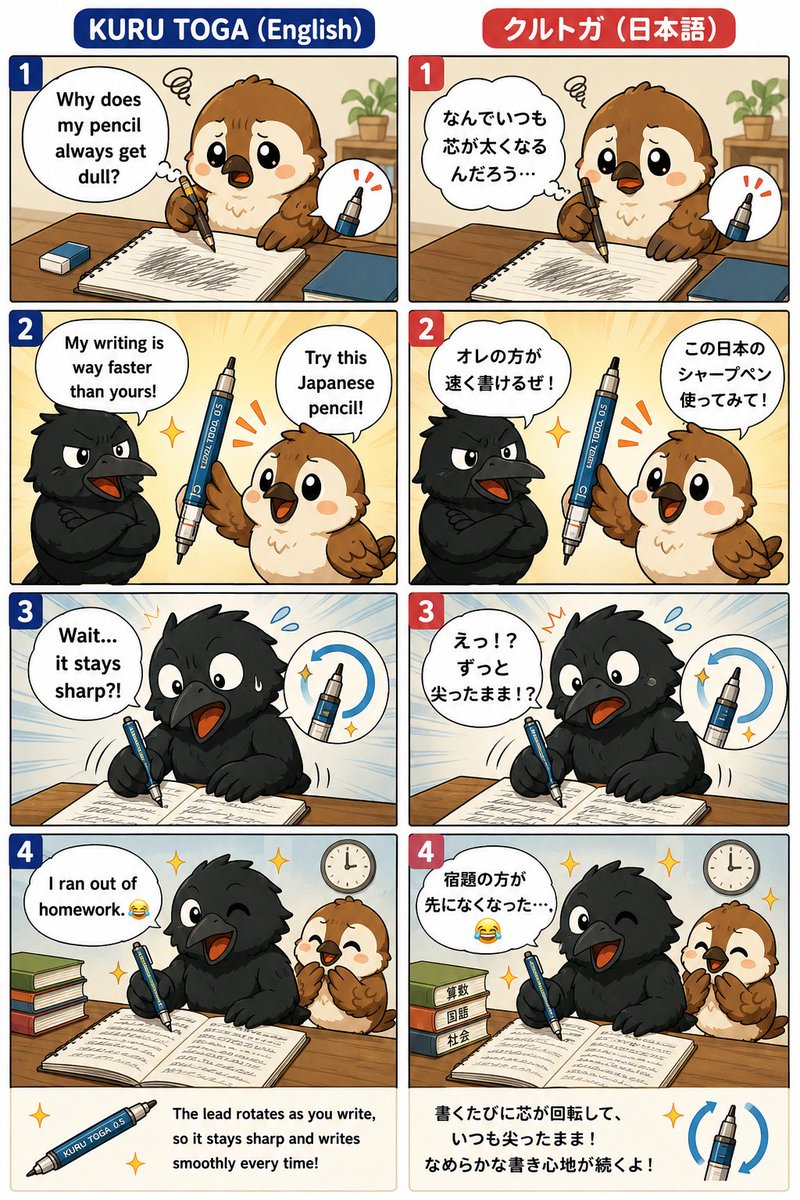 7TwbnMNBOPHKx8n's tweet photo. A pencil that keeps its tip sharp?
Yep... it's real.
#ad
πhttps://t.co/WrZNKSAqoT
#KuruToga #JapaneseStationery #MechanicalPencil #StudyTok #MadeInJapan https://t.co/IGmAXPim9K