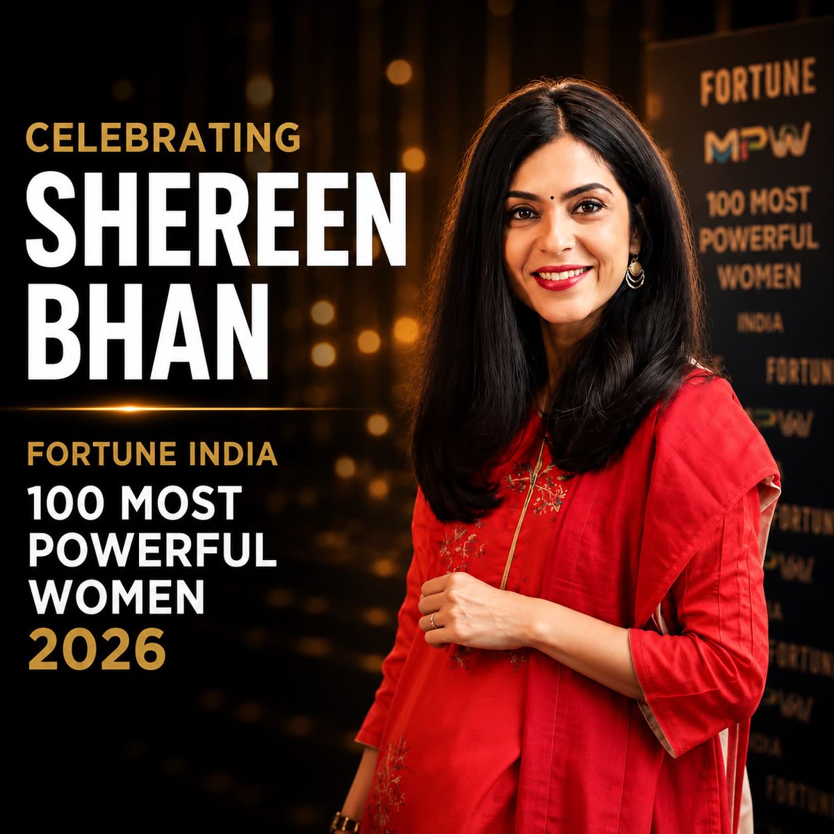 CNBCTV18News's tweet photo. Congratulations to CNBC-TV18 Managing Editor @ShereenBhan on being featured in Fortune India's Most Powerful Women list—an annual recognition honoring 100 influential women leaders who are driving change and shaping the future of India's business and economic landscape.

#ShereenBhan #FortuneIndia #ICYMI #MostPowerfulWomen #WomenInLeadership #CNBCTV18Digital