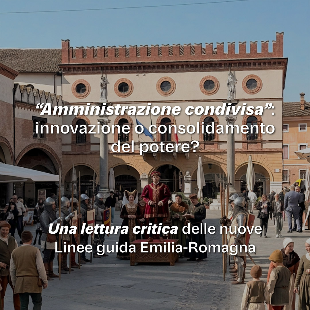 RumagnaUnida's tweet photo. La Regione Emilia Romagna ha presentato le "Linee guida per una amministrazione condivisa".
Sul sito ufficiale: innovazione.
In realtà: 5 rischi concreti per la trasparenza e la contendibilità delle risorse pubbliche
https://t.co/zadMfxDGCx https://t.co/JlBu3Cr5uv