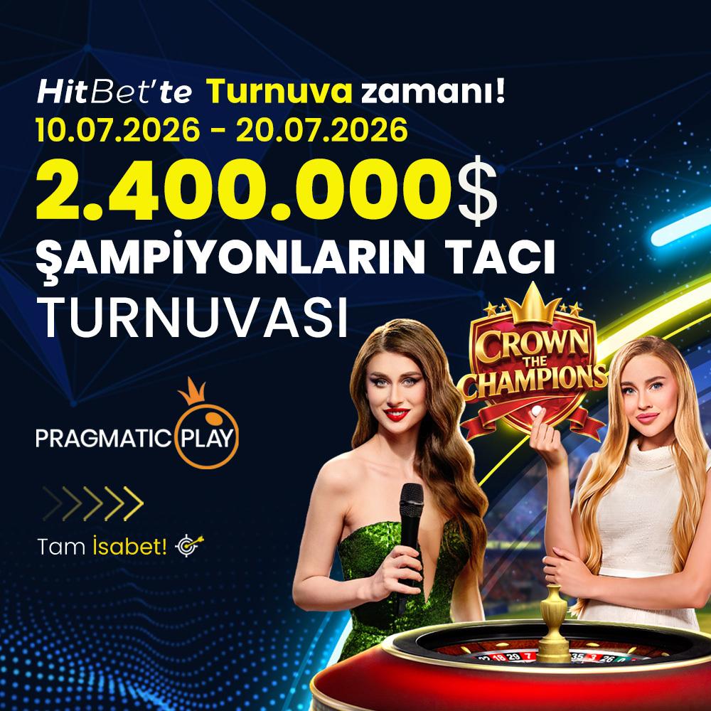 hitbetcomguncel's tweet photo. 🏆 Crown the Champions turnuvası HitBet'te sizleri bekliyor!

💰 2.400.000$ ödül havuzu ile büyük ödüllerin sahibi olma fırsatını yakalayın.

🎰 Liderlik yarışına katılın ve zirveye ulaşın!

📅 10.07.2026 – 20.07.2026

https://t.co/9LjlDlPoeG

HitBet | Tam isabet! 🎯 https://t.co/18ypvOccWH