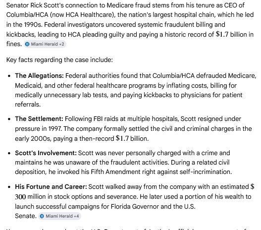 knotshrek's tweet photo. @SenRickScott Most Americans go their entire lives without cheating Medicare.
Why couldn't @SenRickScott ?
We need to figure out how to keep cheating pricks like Rick out of politics. https://t.co/8UlonXauUk