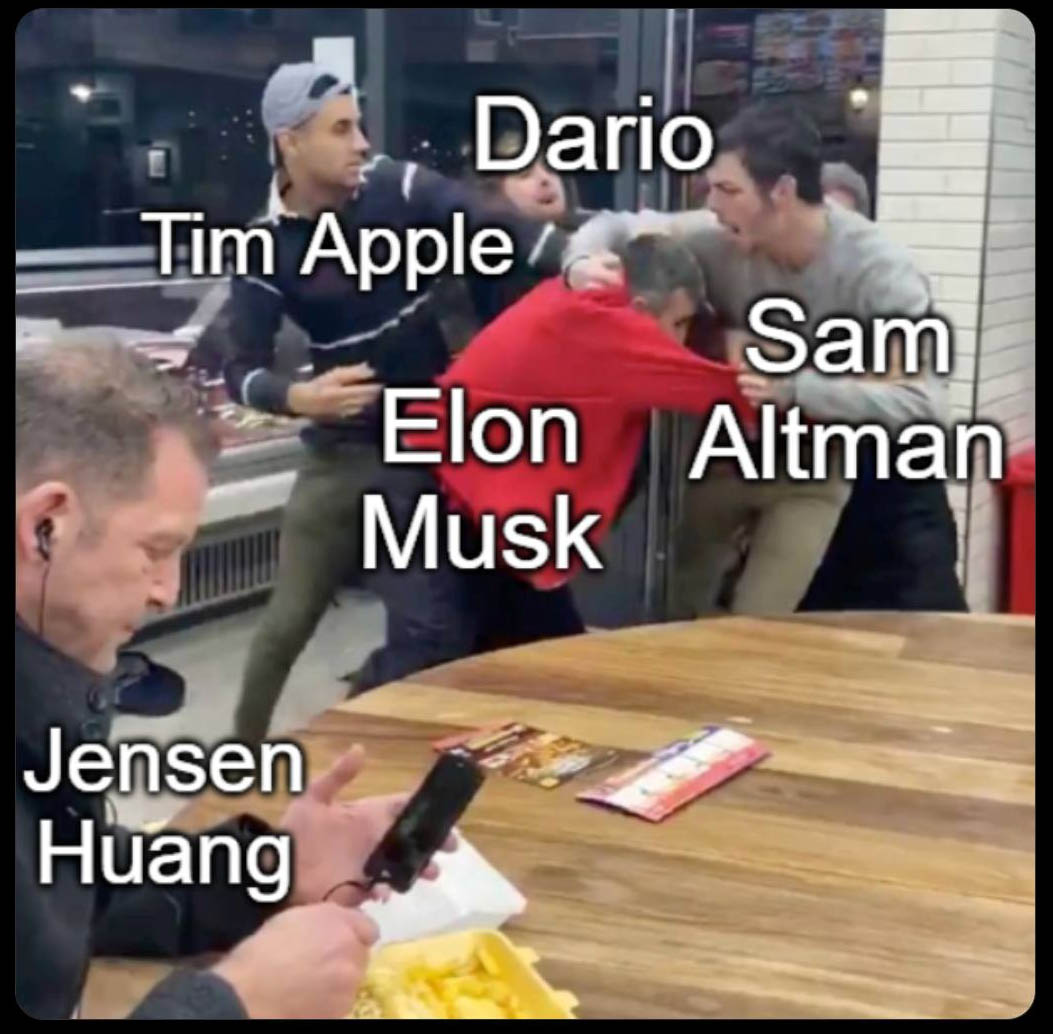 mikesamad's tweet photo. State of AI right now. https://t.co/Ru1TBl6Xcx