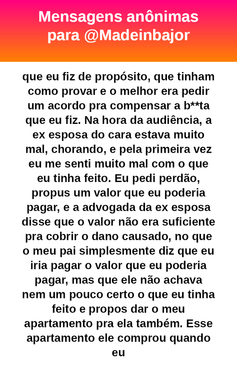 madeinbajor's tweet photo. Meu sonho de princesa é que todo jovem inconsequente sofressem as consequências das cagadas que fazem como vc sofreu.  #bajo42953 https://t.co/Tm1NluTBFd