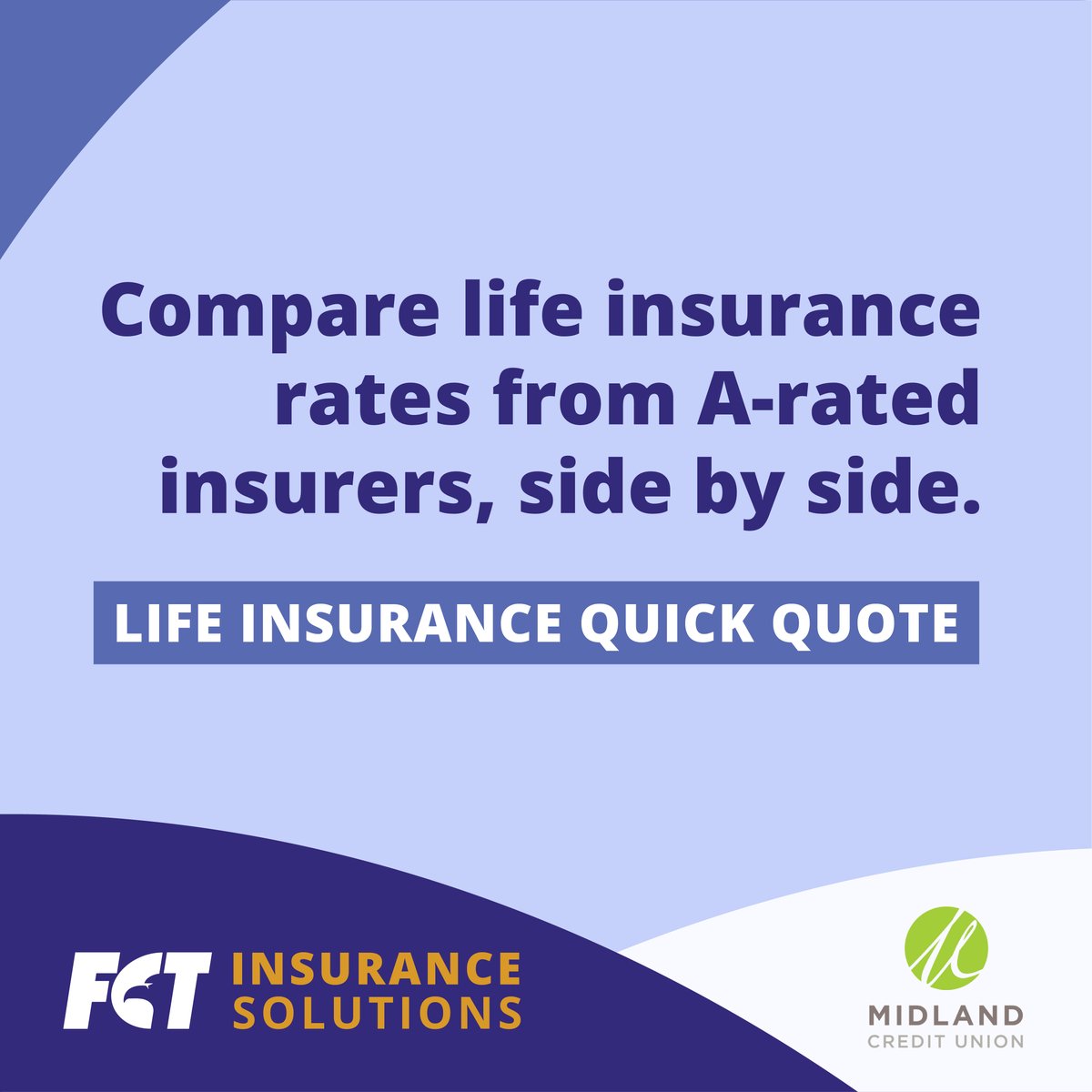 MidlandCU's tweet photo. Did You Know: Through our partnership with FCT Insurance, you can view no-obligation estimates from top-rated insurance companies in just minutes with the quick quote tool!

Get a quick quote today: https://t.co/LTNMxHuuFp

#MidlandCU #LifeInsurance #QuickQuote https://t.co/97pVOtRhyA